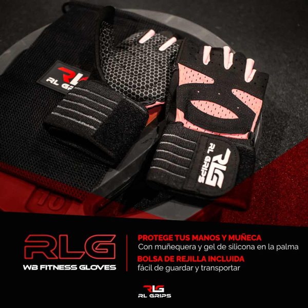 foto producto guantes fitness rosa