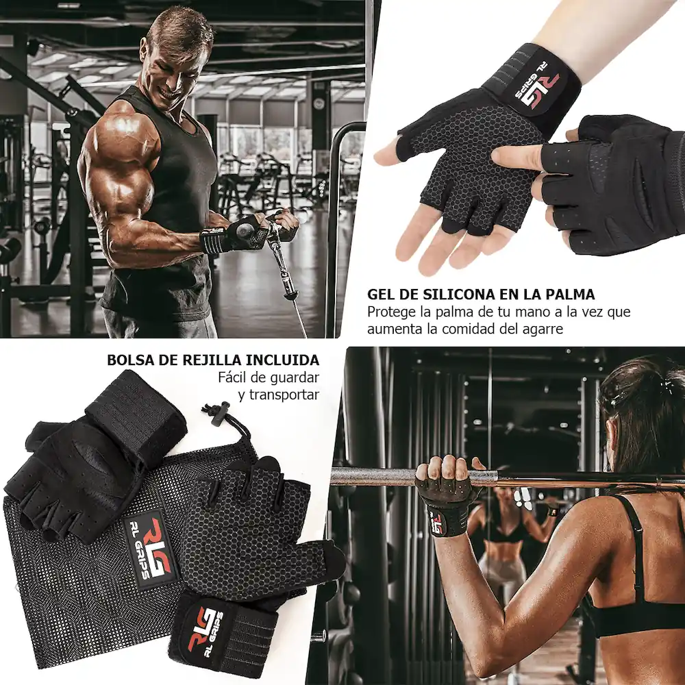 agenda virtud Rascacielos RLG Wristband Fitness Gloves - Guantes de entrenamiento | RLGrips® Store