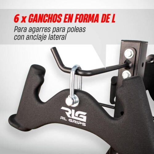 gancho en L para agarres con anclaje lateral