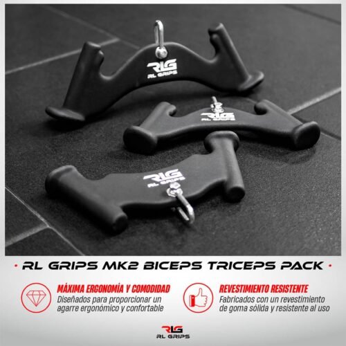 beneficios agarres biceps triceps rl grips