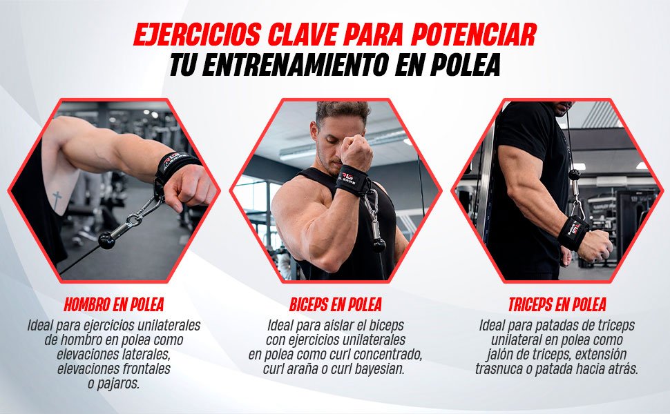 ejercicios muñqueras para poleas rl grips
