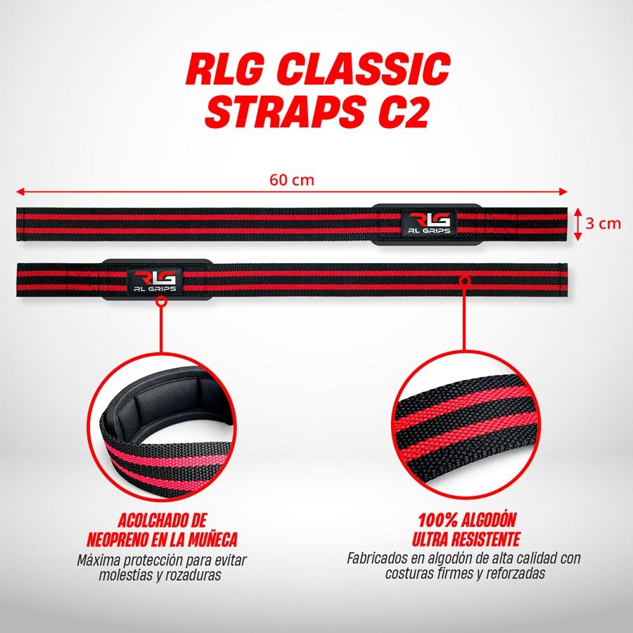 straps c2 rl grips detalles y medidas