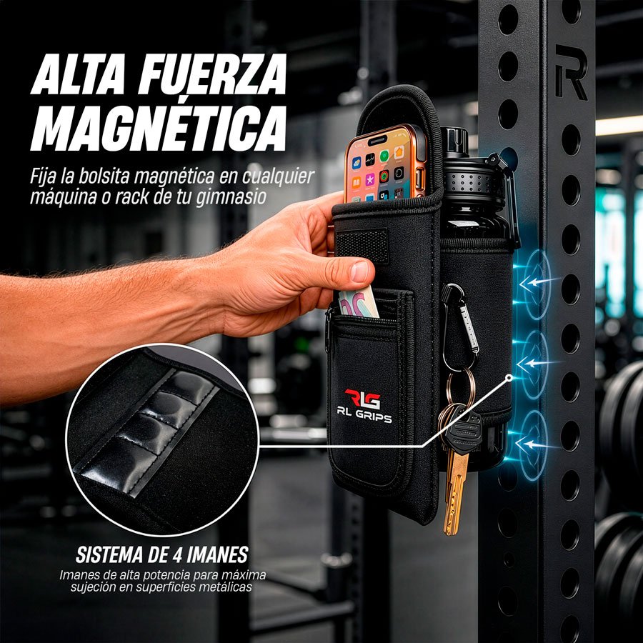 RLG Magnetic Bottle Bag Set - Funda Magnética y Botella Deportiva - Imagen 6