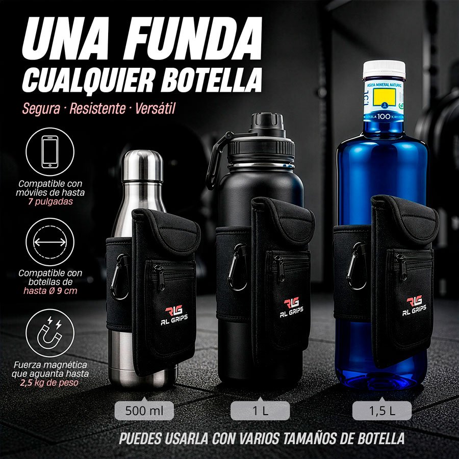RLG Magnetic Bottle Bag Set - Funda Magnética y Botella Deportiva - Imagen 7