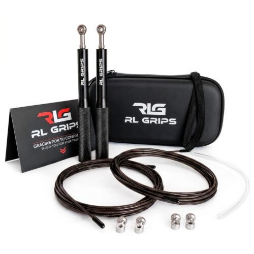 RLG Jump Rope J2 - Comba de Velocidad + Repuestos - Negro